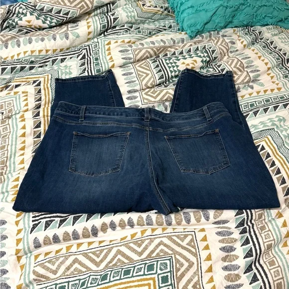 Talbots Blue Cropped Jeans - Picture 3 of 5